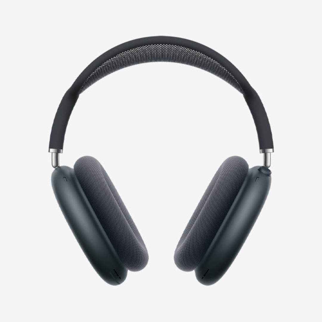 The AdiStore Adi Max (ANC) black headphones on a white background