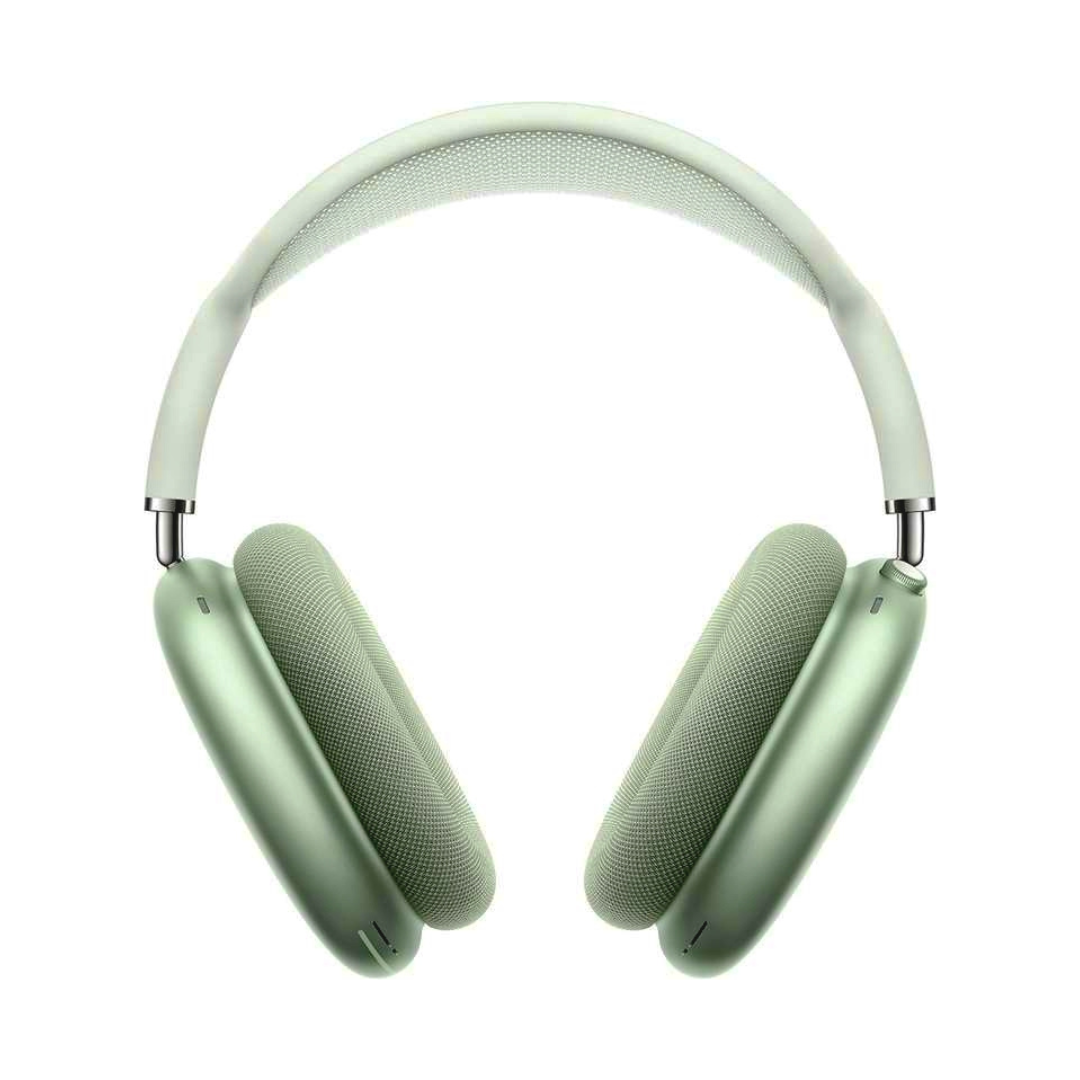 The AdiStore Adi Max (ANC) green headphones on a white background