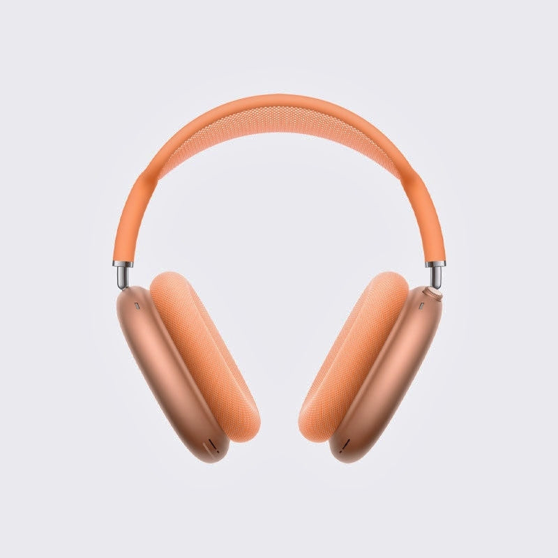 The AdiStore Orange Adi Max (ANC) headphones on a white background