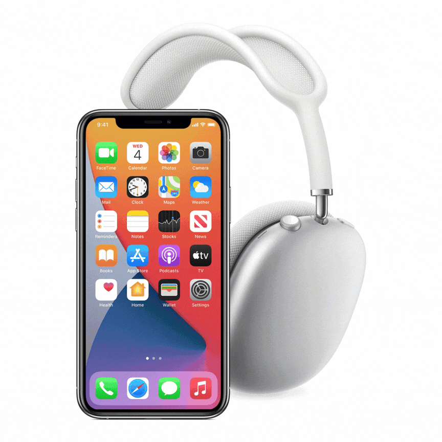 The AdiStore Adi Max (ANC) headphones all connect setup