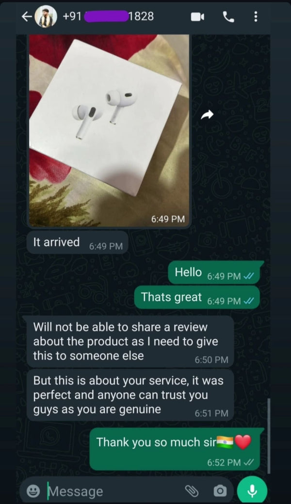 Customer feedback for Adipods Pro 2 on The AdiStore
