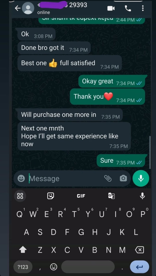 Customer feedback for Adipods Pro 2 on The AdiStore